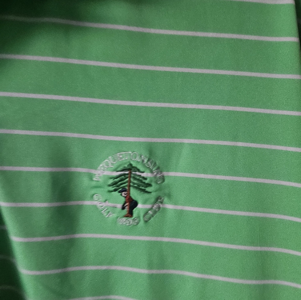 Peter Millar Men White Green Summer Comfort Wequetonsing Golf 1896 Club size XL. - Picture 5 of 13